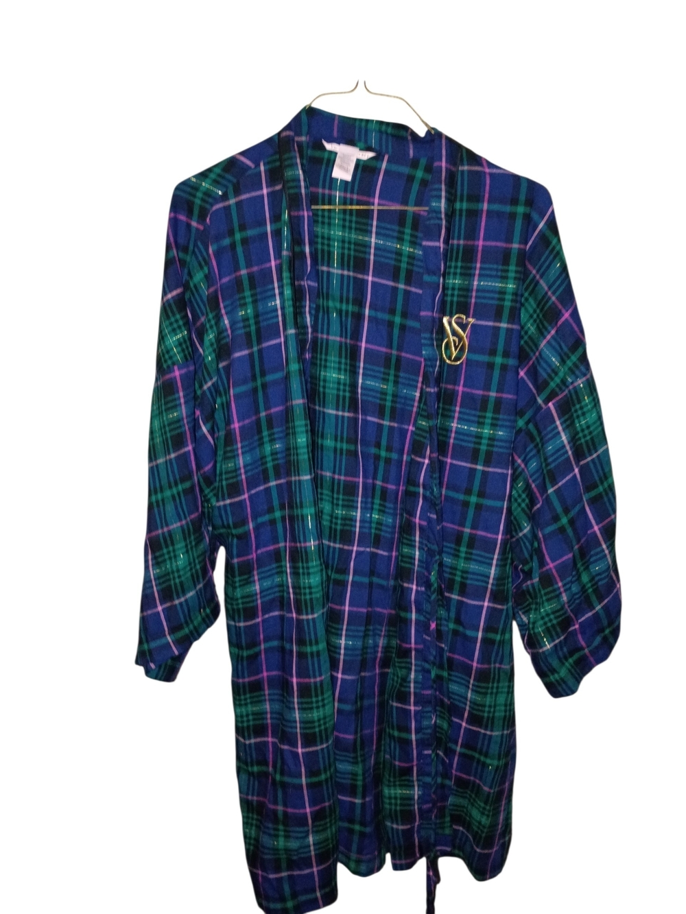 Plaid VS Women's Bathrobe M/L